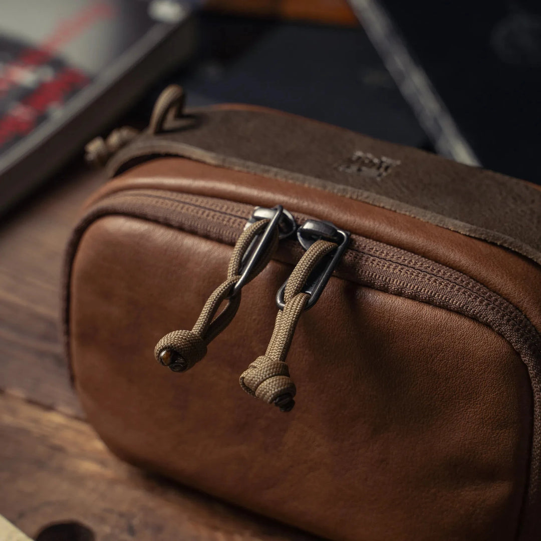 Full Leather Portable Camera Pouch M Wotancraft