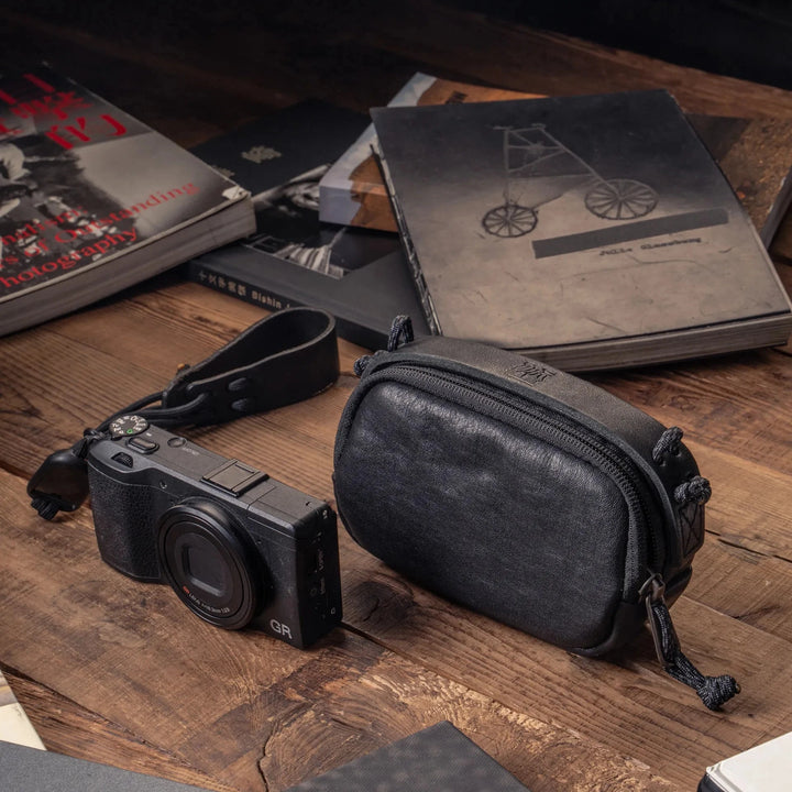 Full Leather Portable Camera Pouch S Wotancraft