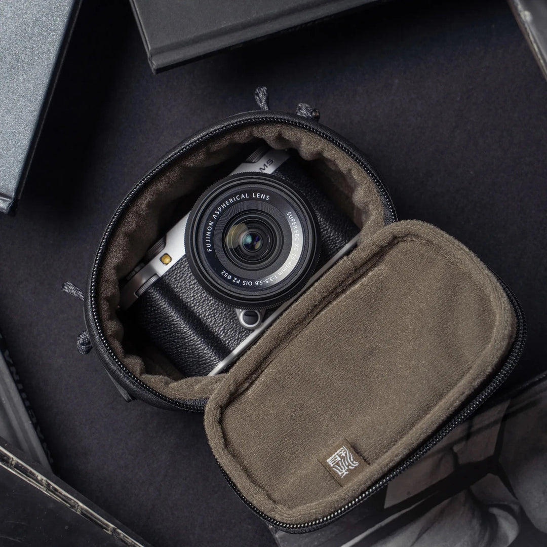 Full Leather Portable Camera Pouch ML Wotancraft