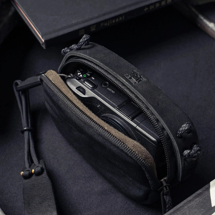 Full Leather Portable Camera Pouch S Wotancraft