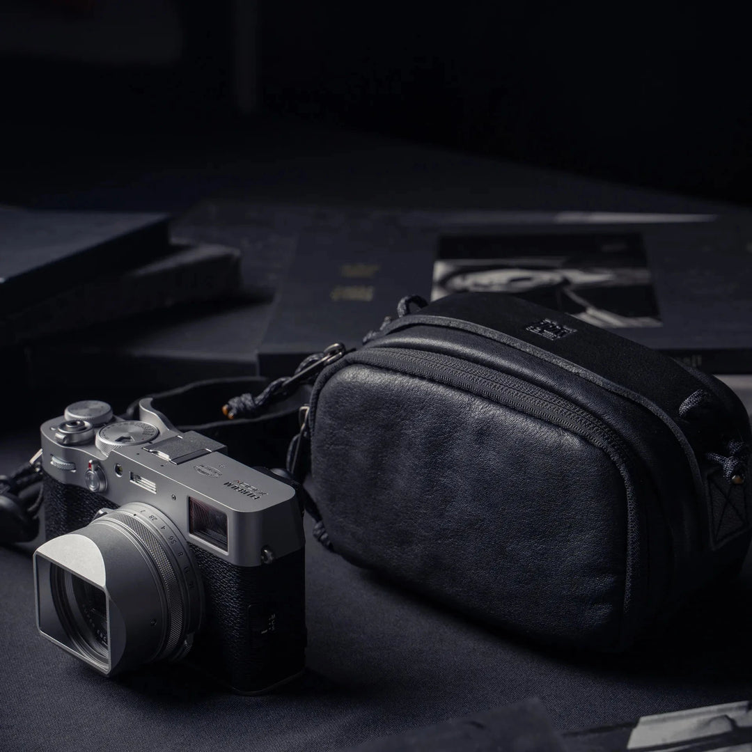 Full Leather Portable Camera Pouch M Wotancraft