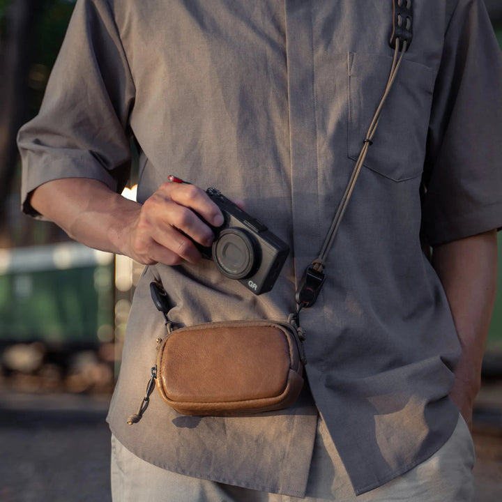 Full Leather Portable Camera Pouch S Wotancraft