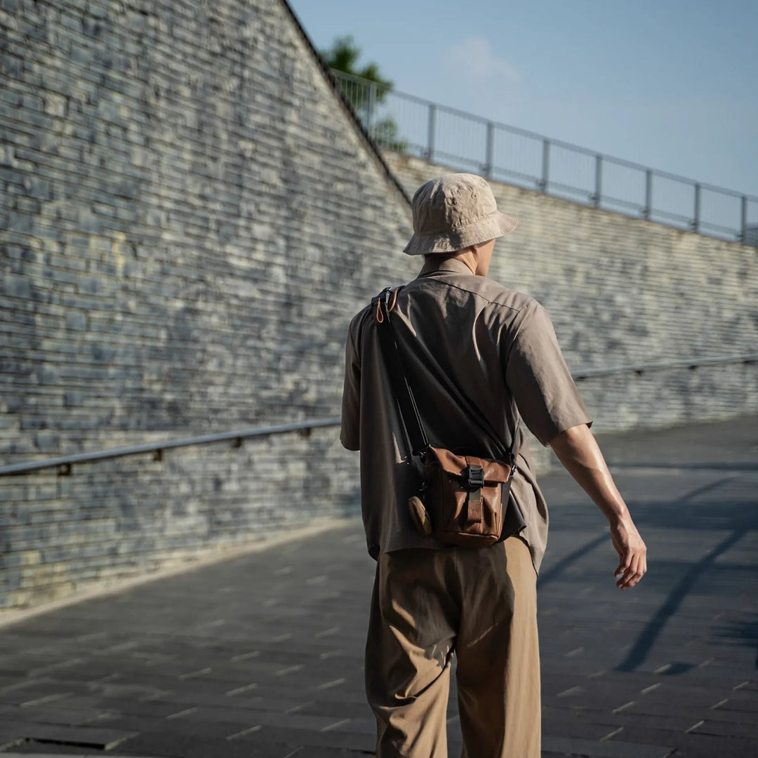 Leather Pilot Travel Camera Bag | 2L Upgraded Wotancraft