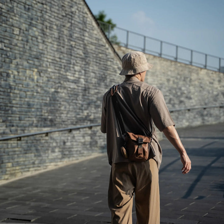 Leather Pilot Travel Camera Bag | 2L Upgraded Wotancraft