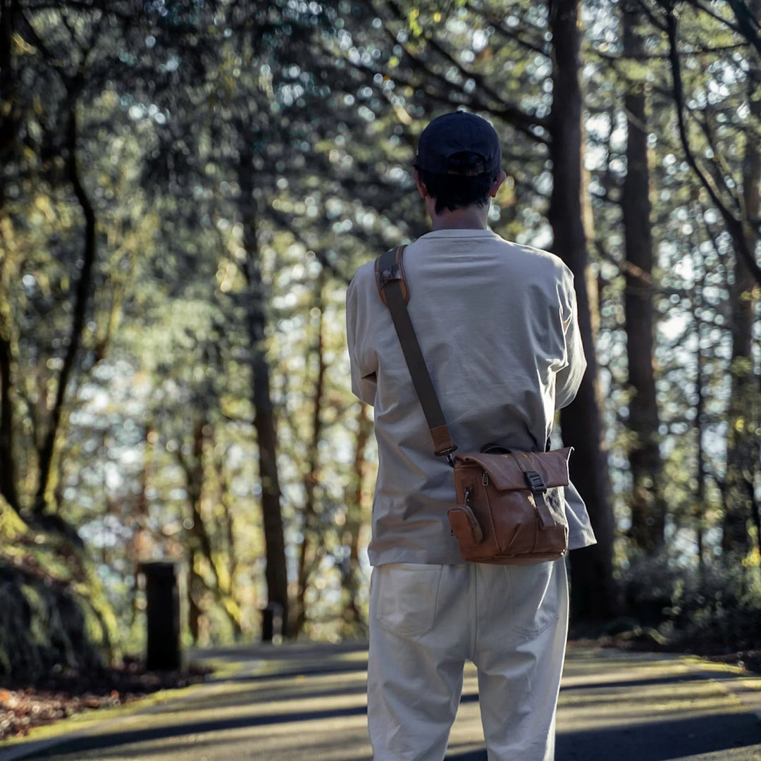 Leather Pilot Travel Camera Bag | 3.5L Upgraded Wotancraft