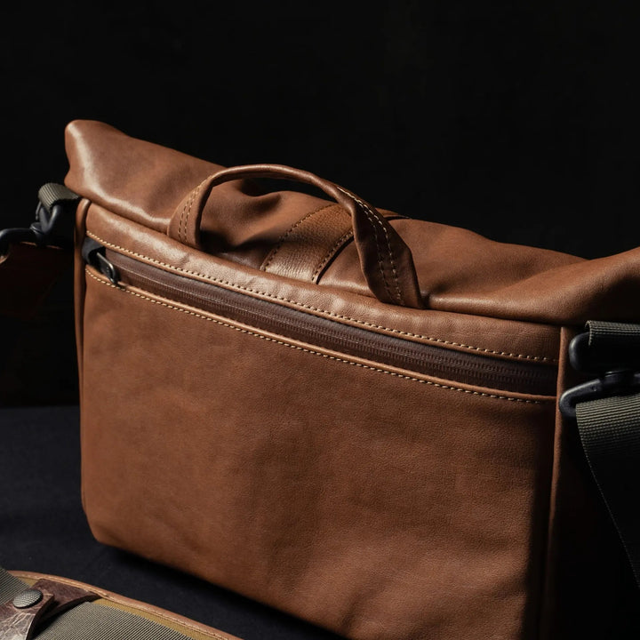 Pilot Leather Travel Camera Bag 7L | Upgraded Wotancraft