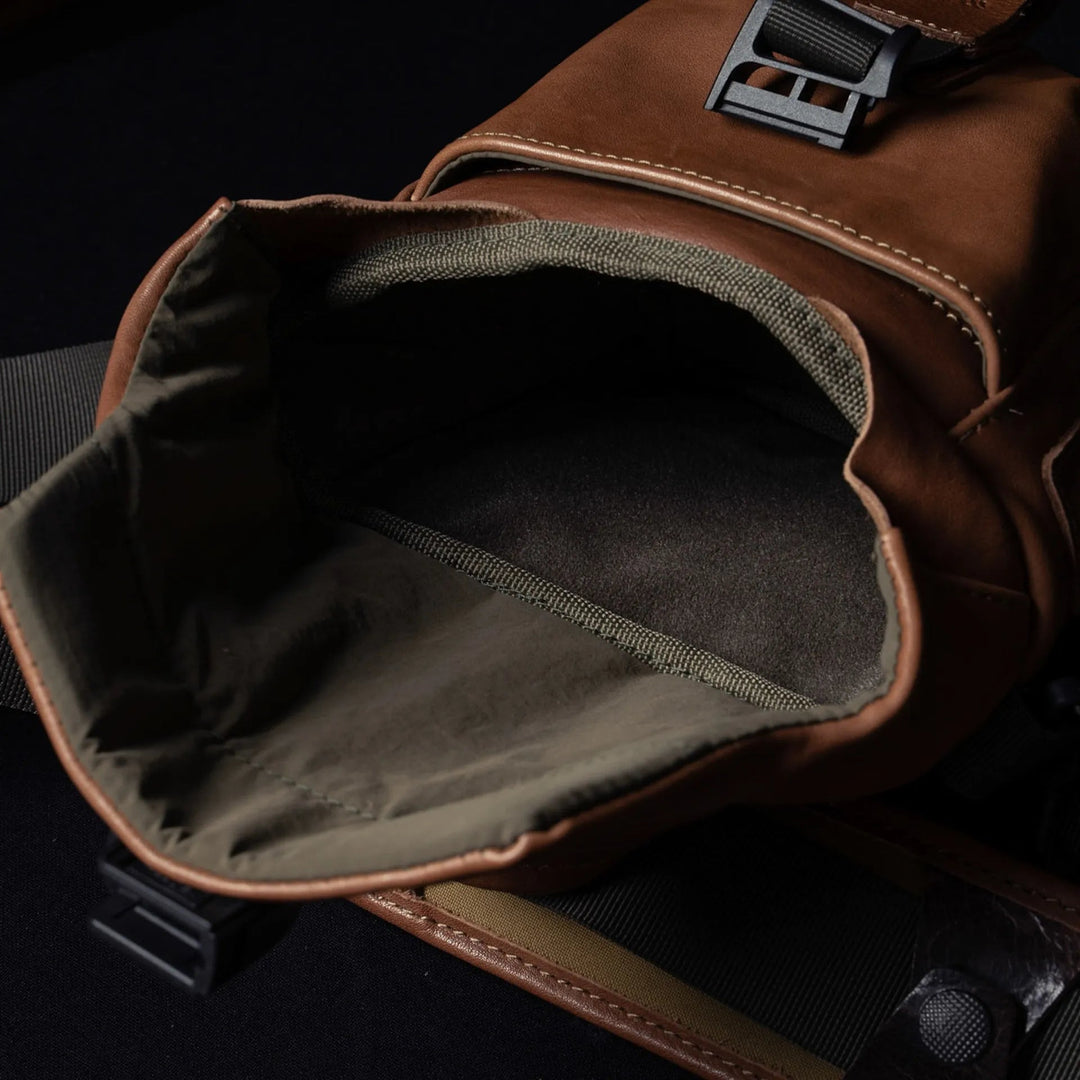 Leather Pilot Travel Camera Bag | 2L Upgraded Wotancraft