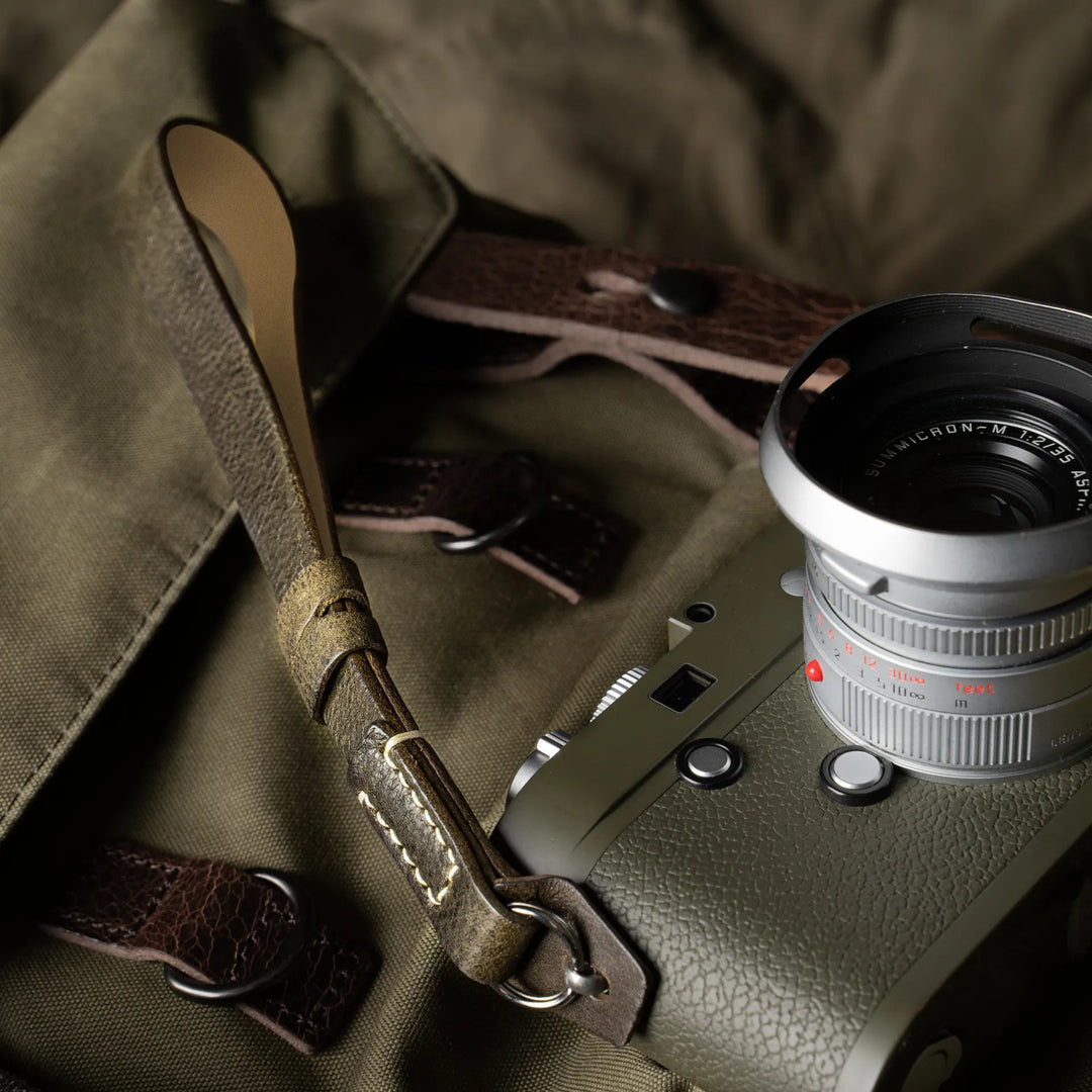 Full Leather Camera Wrist Strap Wotancraft
