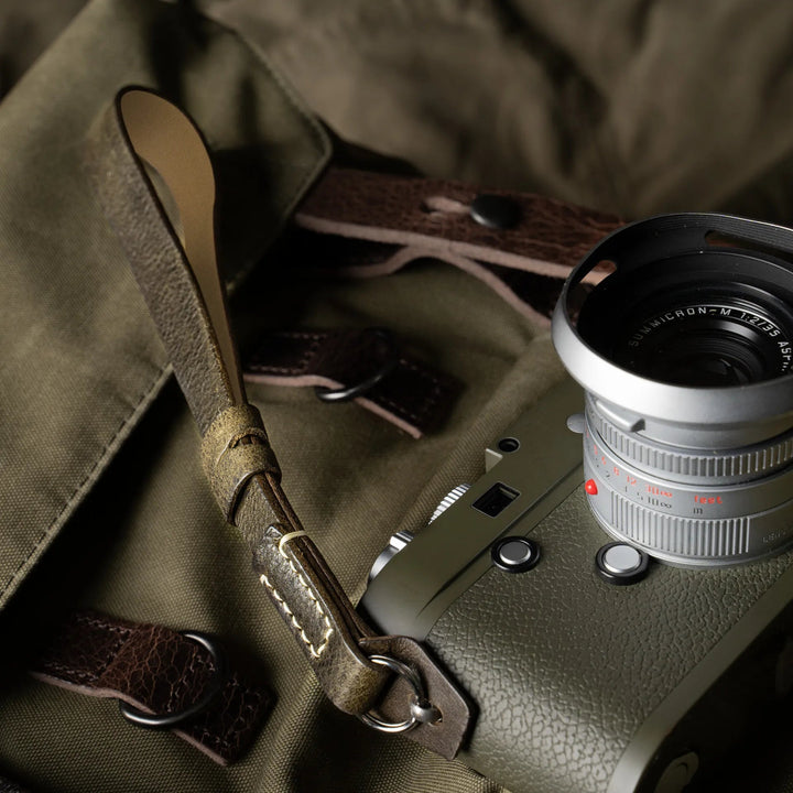 Full Leather Camera Wrist Strap Wotancraft