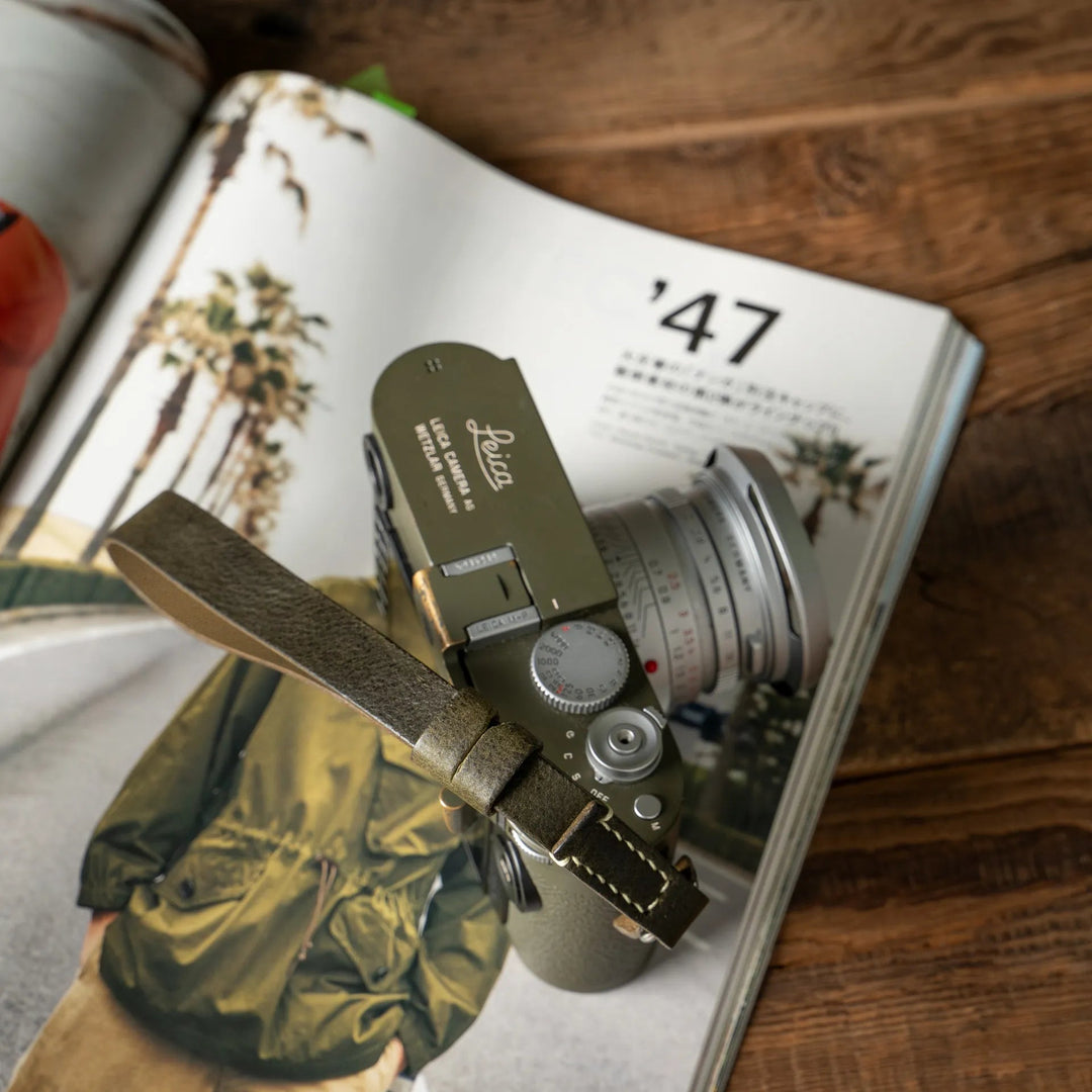 Full Leather Camera Wrist Strap Wotancraft