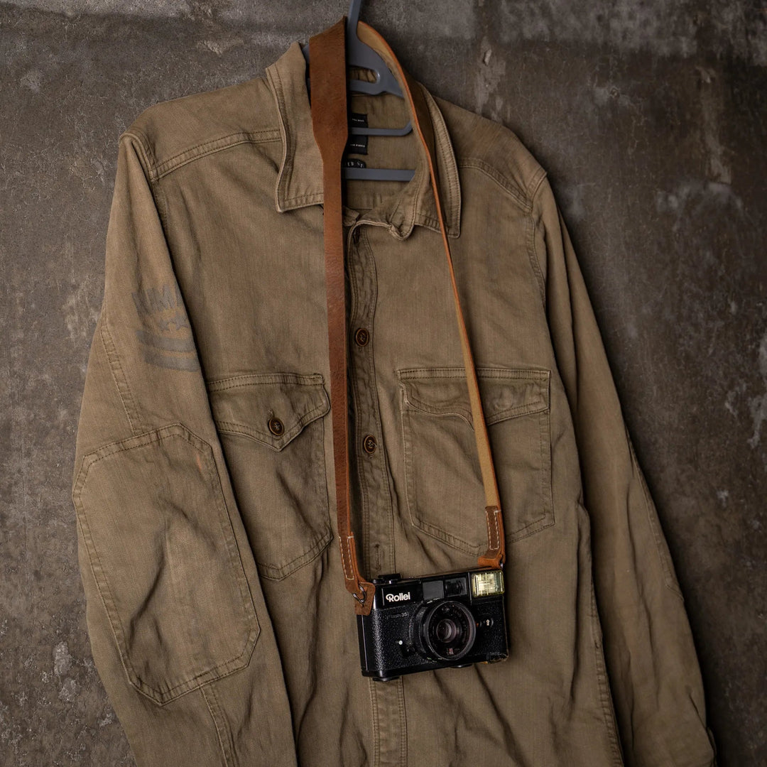 Full Leather Camera Neck Strap Wotancraft