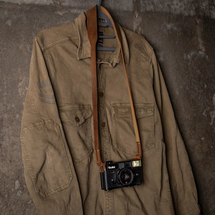 Full Leather Camera Neck Strap Wotancraft