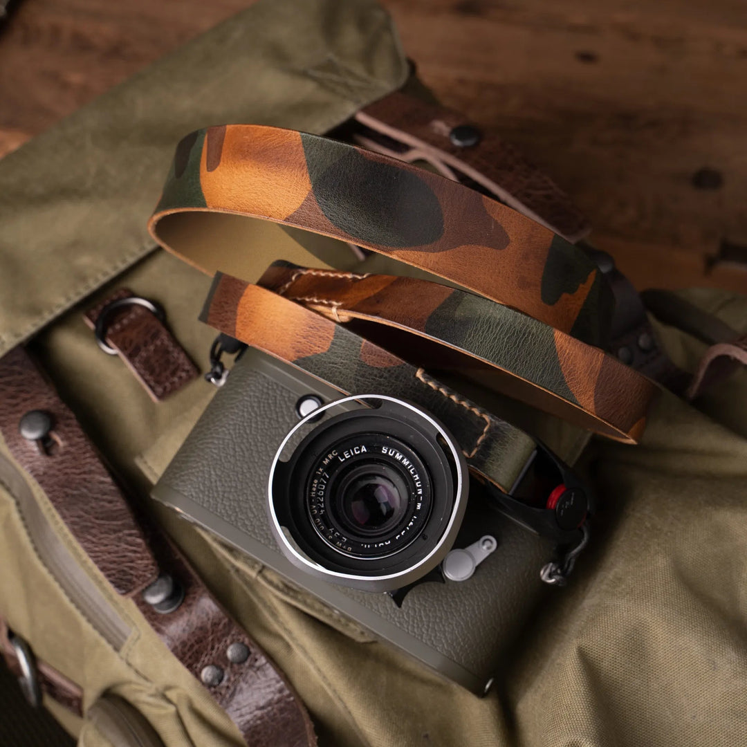 Full Leather Camera Neck Strap Wotancraft