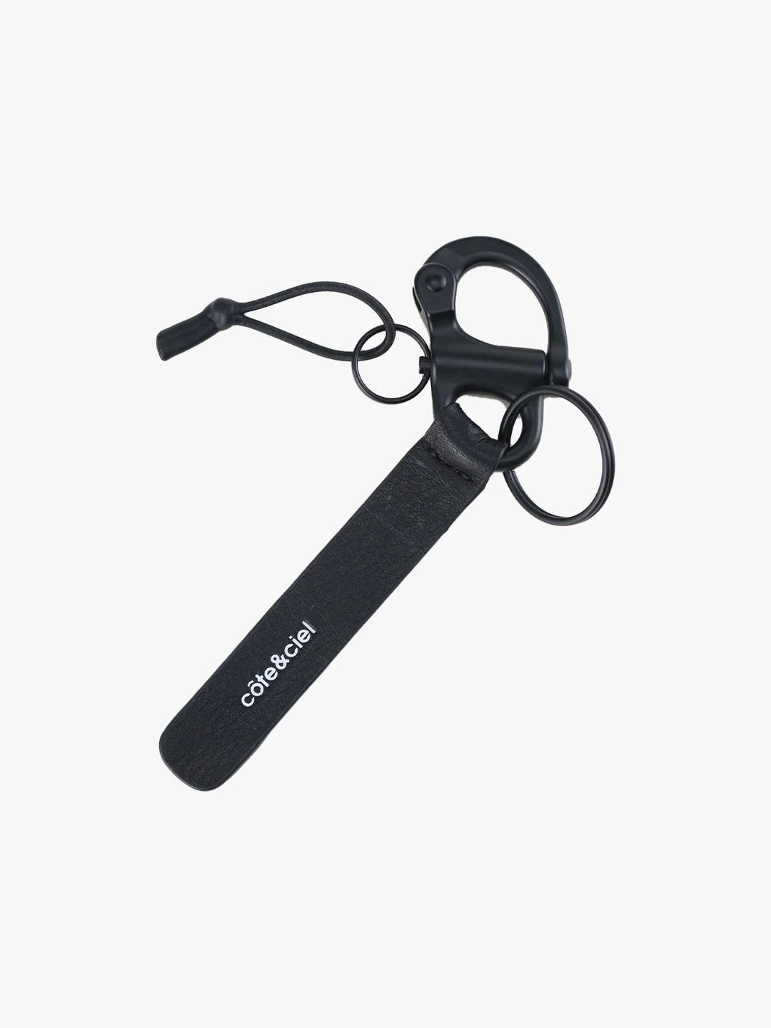 LetGo Keychain Leather Black côte&ciel