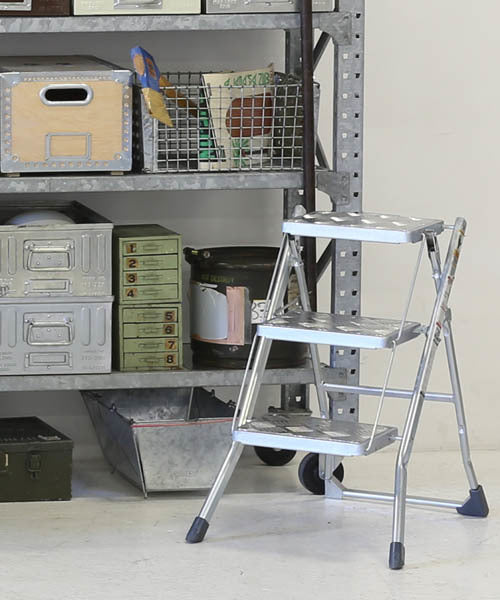 Folding 3 Steps / GALVANIZED DULTON