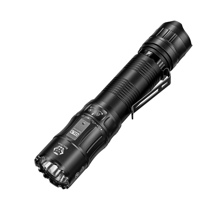 GL1 3200 Lumens Rotary Tactical Flashlight RovyVon