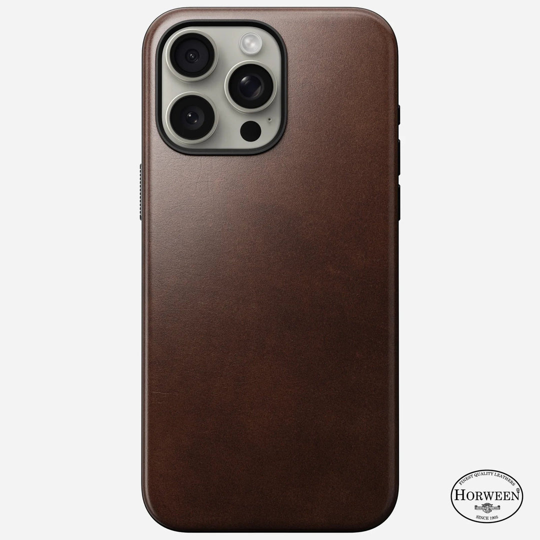 Modern Leather Case for iPhone 15 Series | Horween Leather Nomad