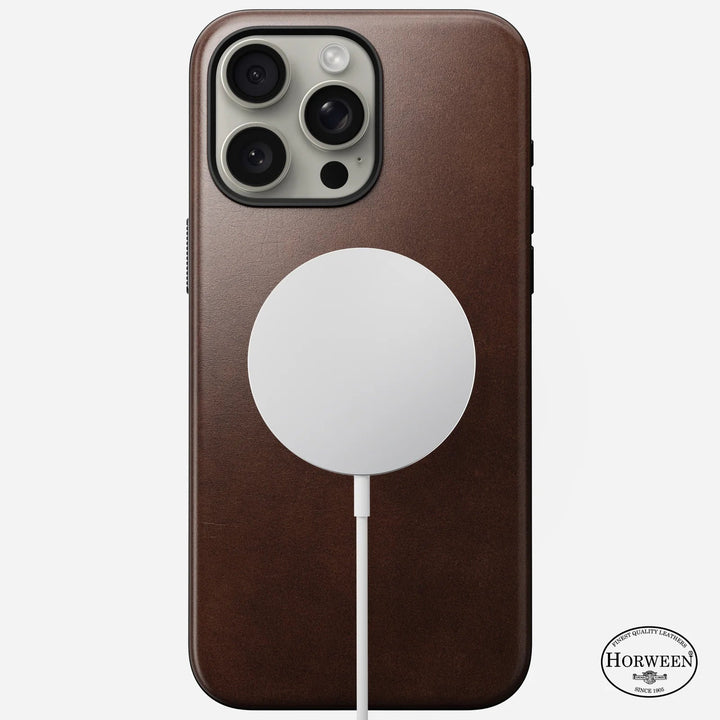 Modern Leather Case for iPhone 15 Series | Horween Leather Nomad