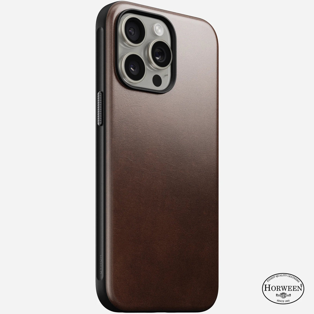 Modern Leather Case for iPhone 15 Series | Horween Leather Nomad