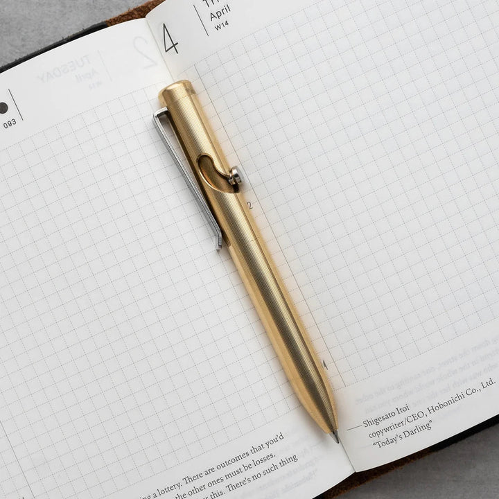Bronze Bolt Action Pen Tactile Turn