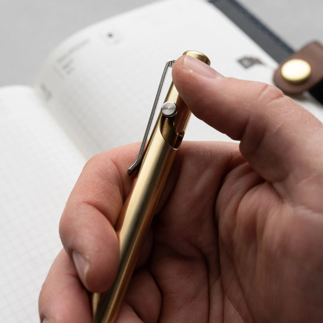 Bronze Bolt Action Pen Tactile Turn