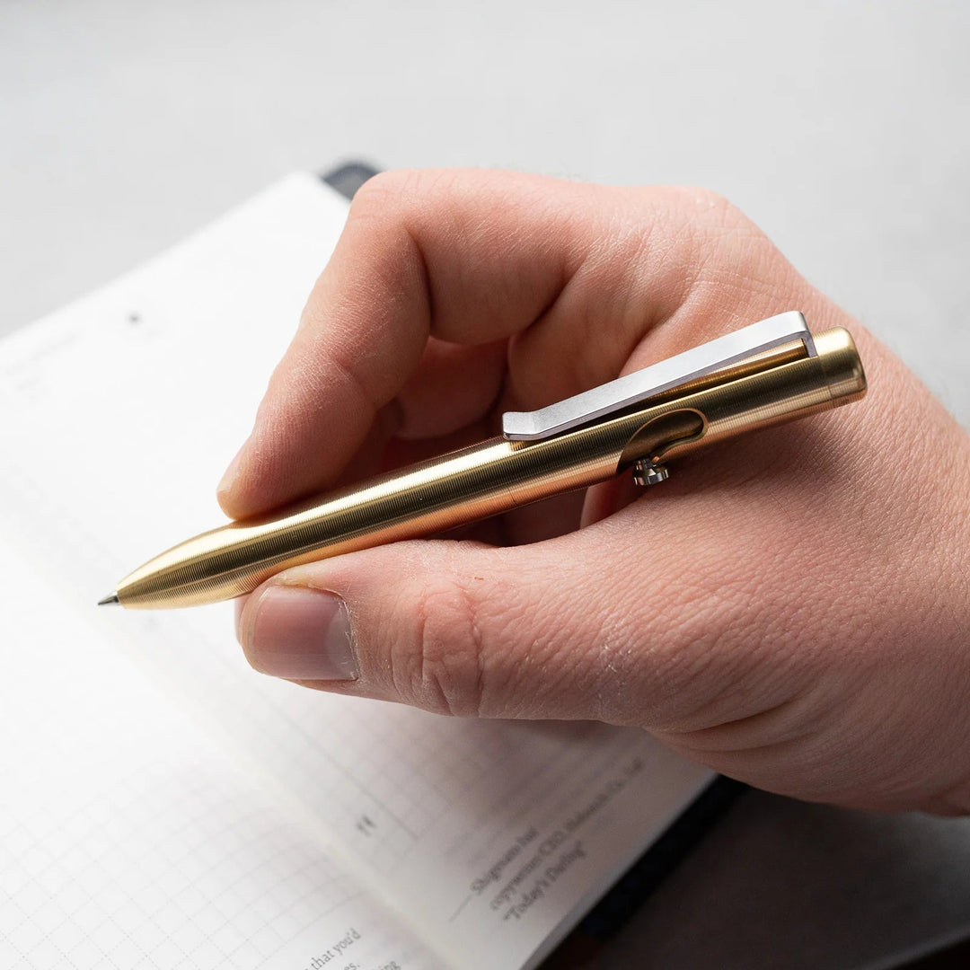 Bronze Bolt Action Pen Tactile Turn