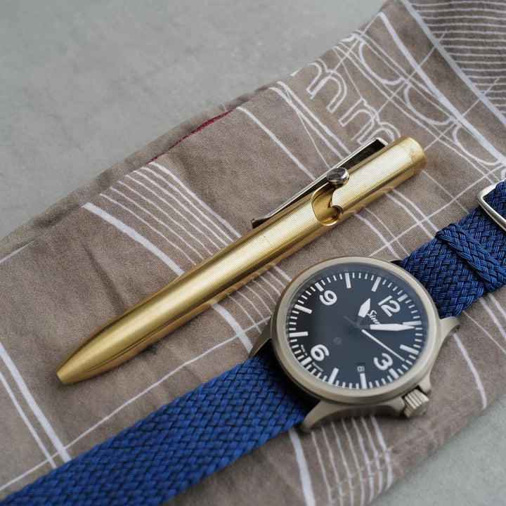 Bronze Bolt Action Pen Tactile Turn