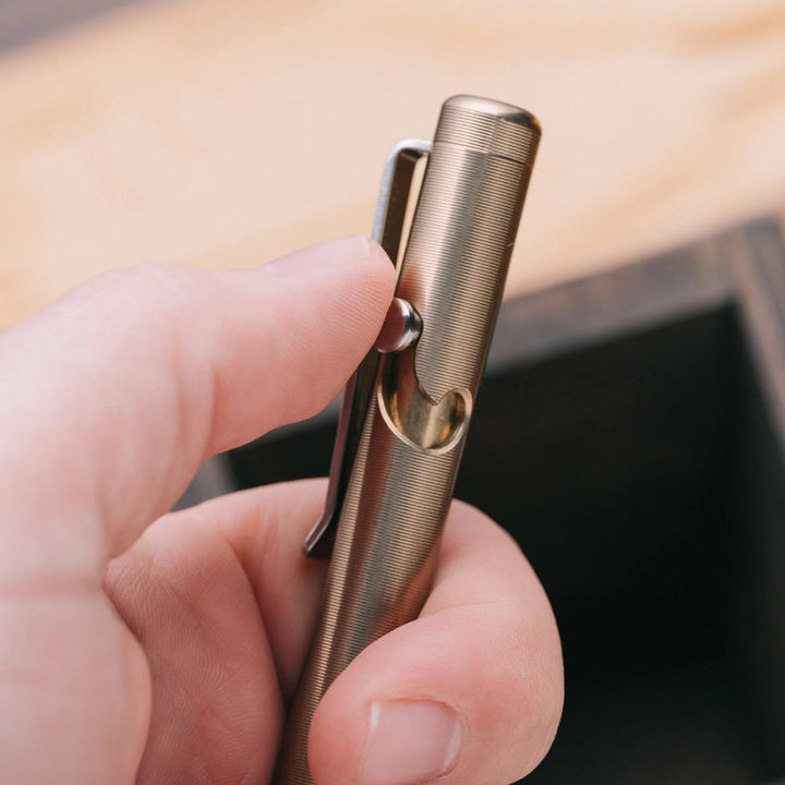 Bronze Bolt Action Pen Tactile Turn