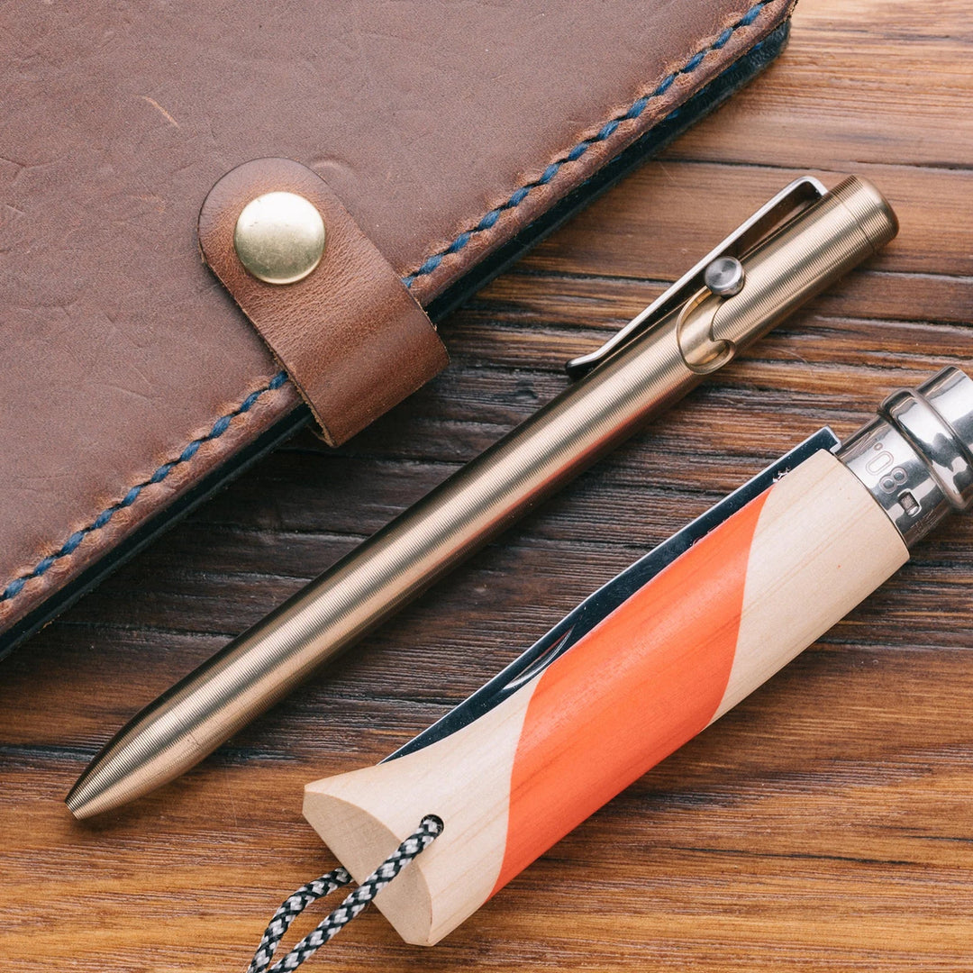 Bronze Bolt Action Pen Tactile Turn