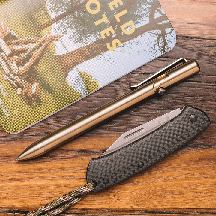 Bronze Bolt Action Pen Tactile Turn