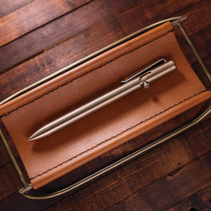 Bronze Bolt Action Pen Tactile Turn