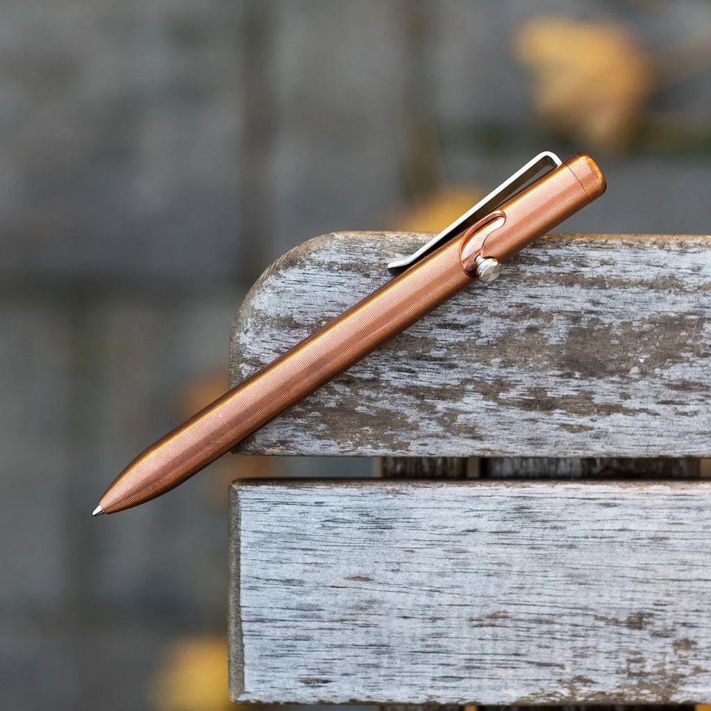 Copper Bolt Action Pen Tactile Turn