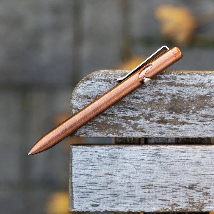 Copper Bolt Action Pen Tactile Turn