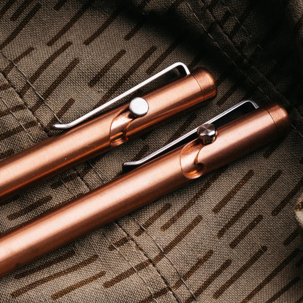 Copper Bolt Action Pen Tactile Turn