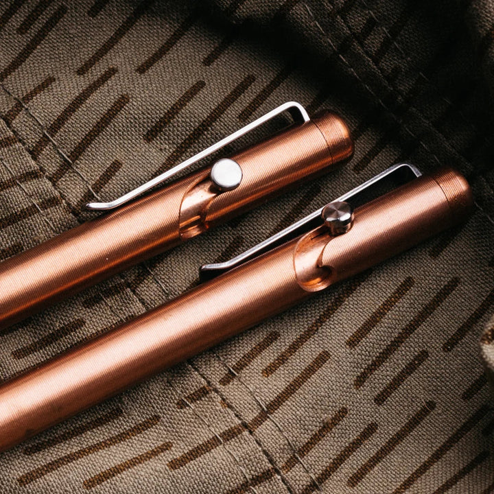 Copper Bolt Action Pen Tactile Turn