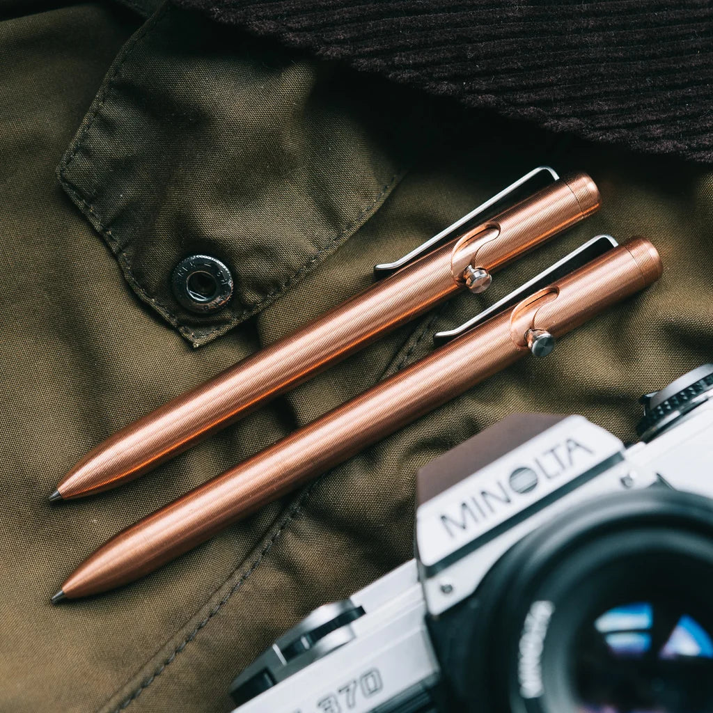 Copper Bolt Action Pen Tactile Turn