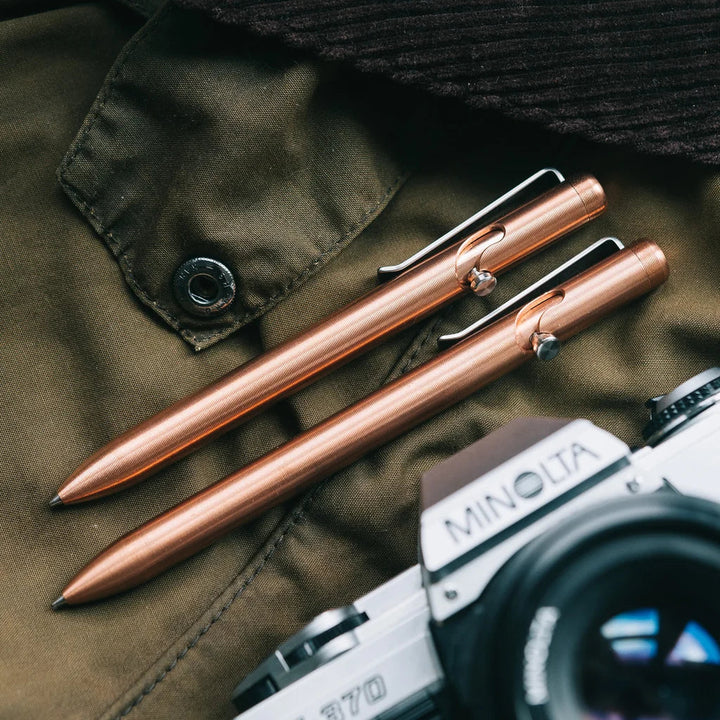 Copper Bolt Action Pen Tactile Turn