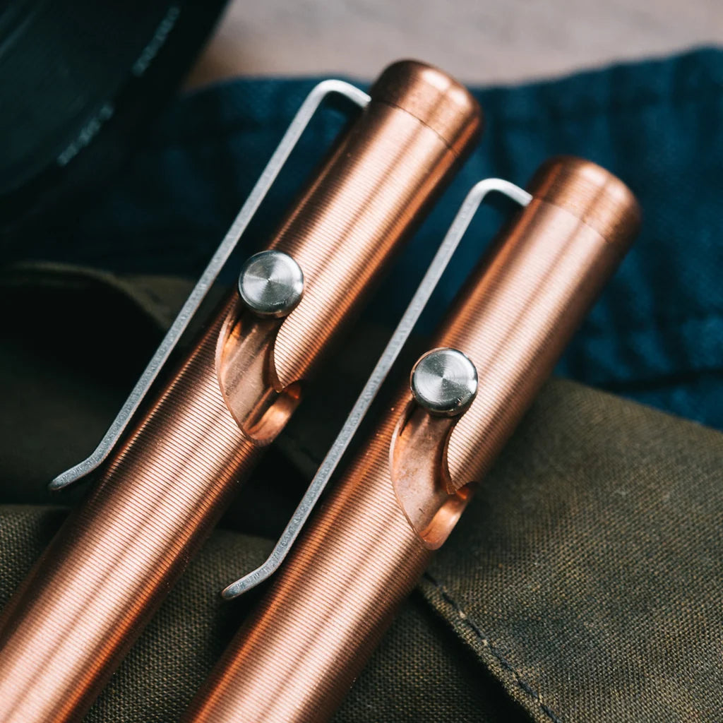 Copper Bolt Action Pen Tactile Turn