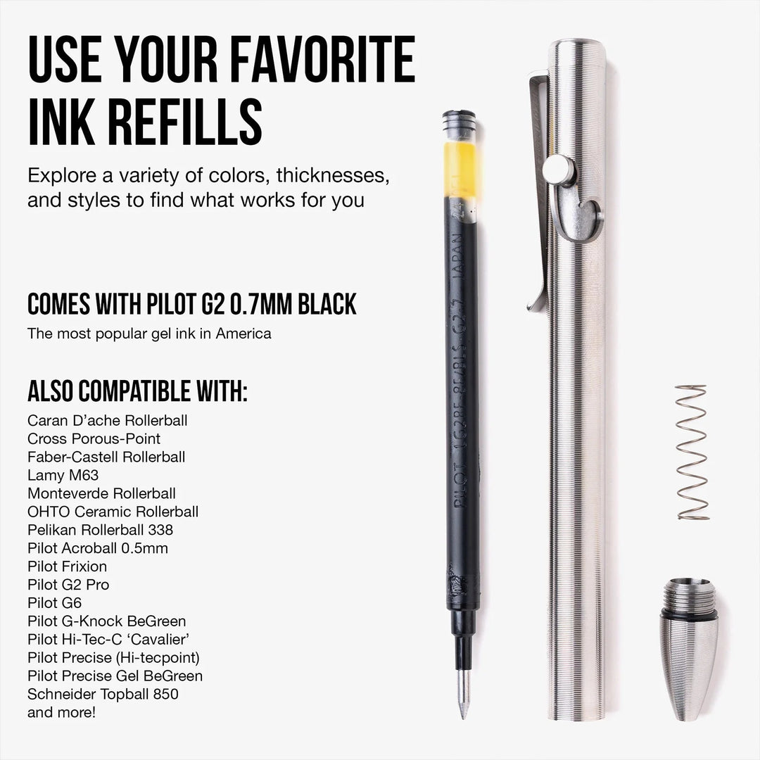 Bolt Action Pen Tactile Turn