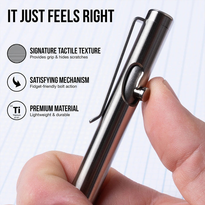 Bolt Action Pen Tactile Turn