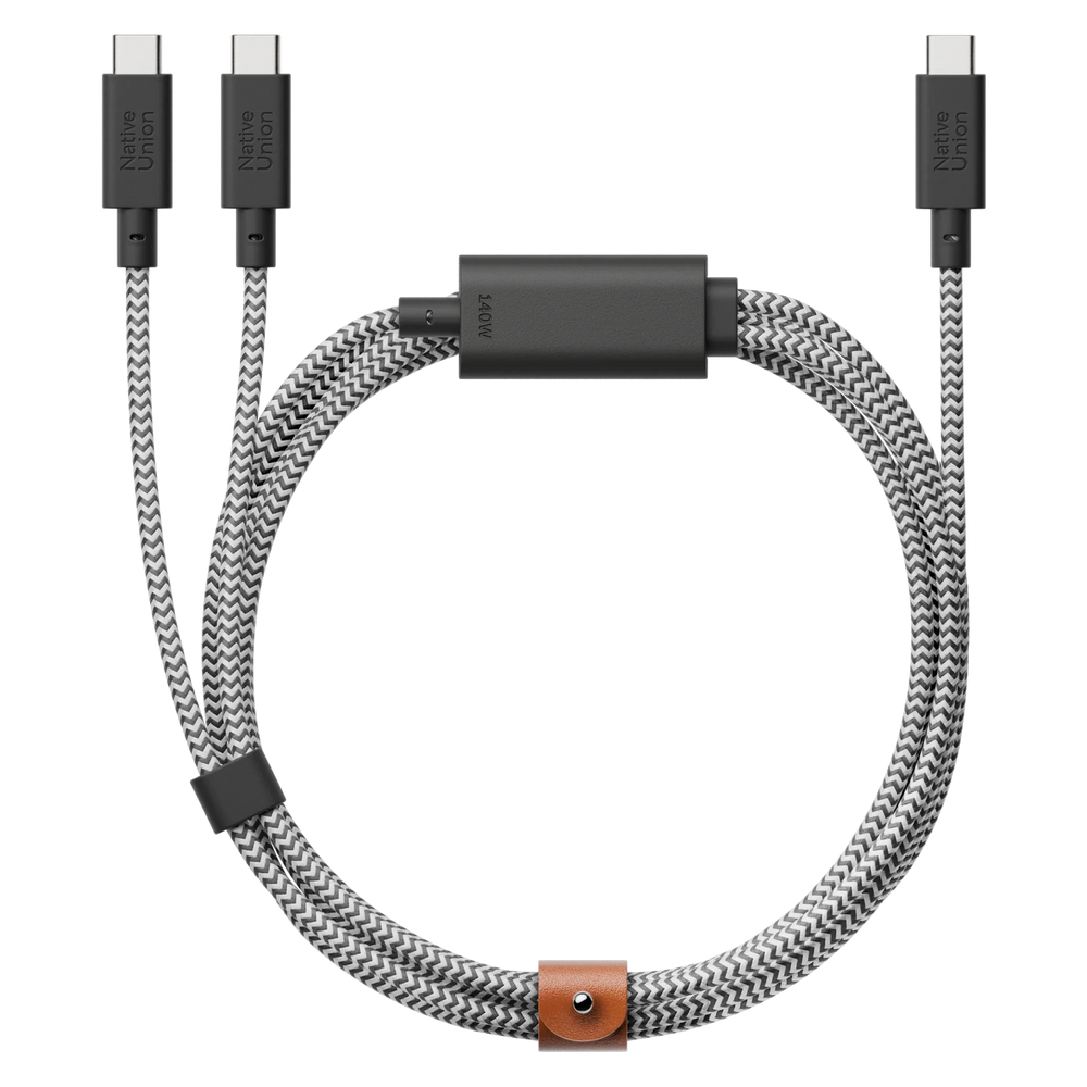 Belt Cable 2-in-1 USB-C to USB-C & USB-C Cable (140W) Native Union