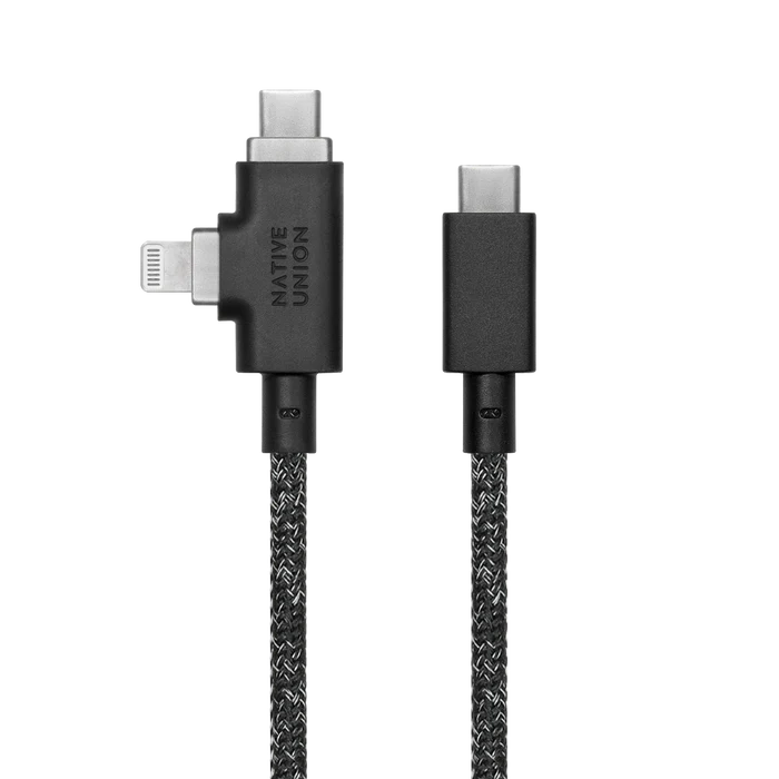 Belt Cable Duo Pro 240W (USB-C to USB-C & Lightning) Native Union