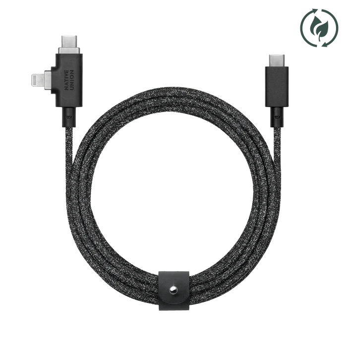 Belt Cable Duo Pro 240W (USB-C to USB-C & Lightning) Native Union