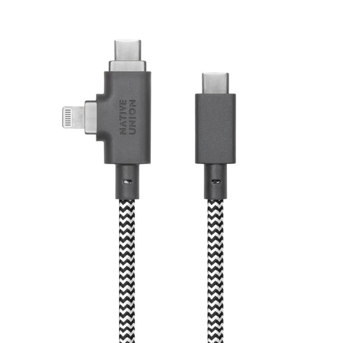 Belt Cable Duo Pro 240W (USB-C to USB-C & Lightning) Native Union