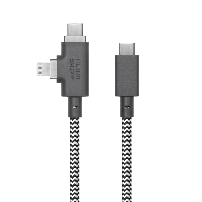 Belt Cable Duo Pro 二合一快充充電線 240W (USB-C to USB-C & Lightning)