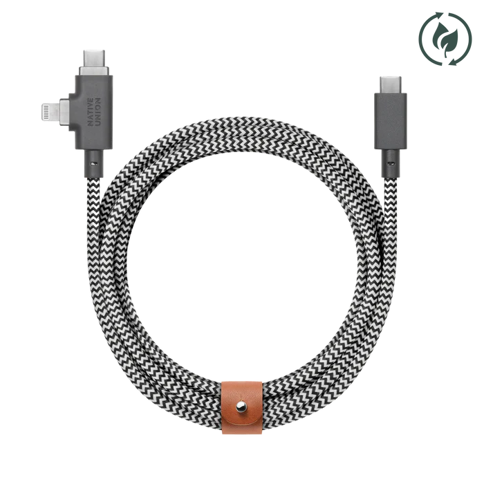 Belt Cable Duo Pro 240W (USB-C to USB-C & Lightning) Native Union