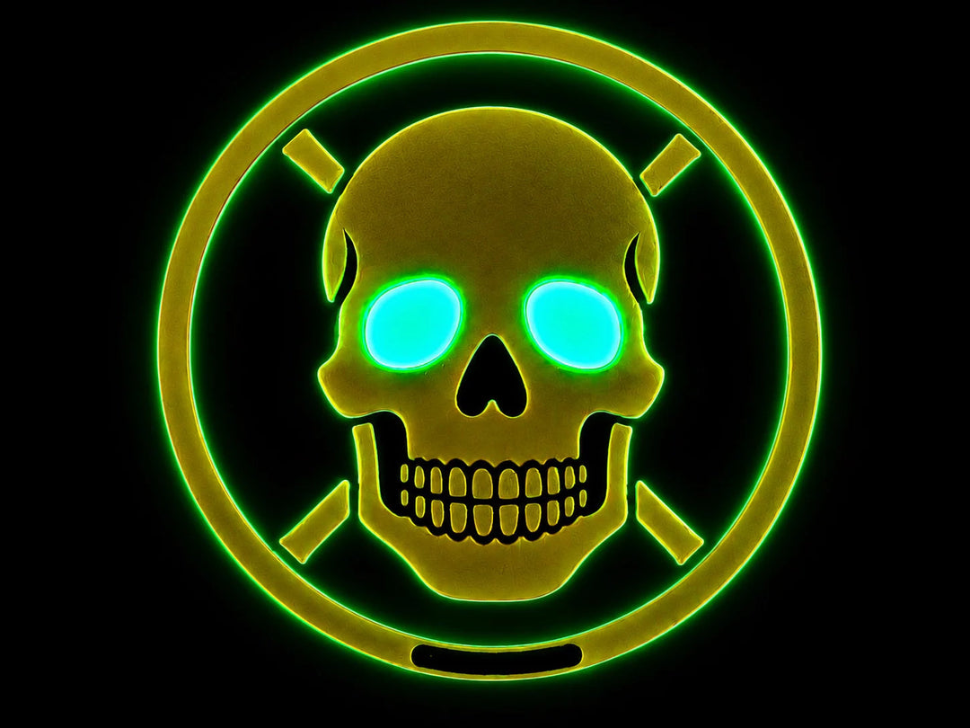 Glow Eyes - Skully Patch 2.5" by Maratac® Countycomm
