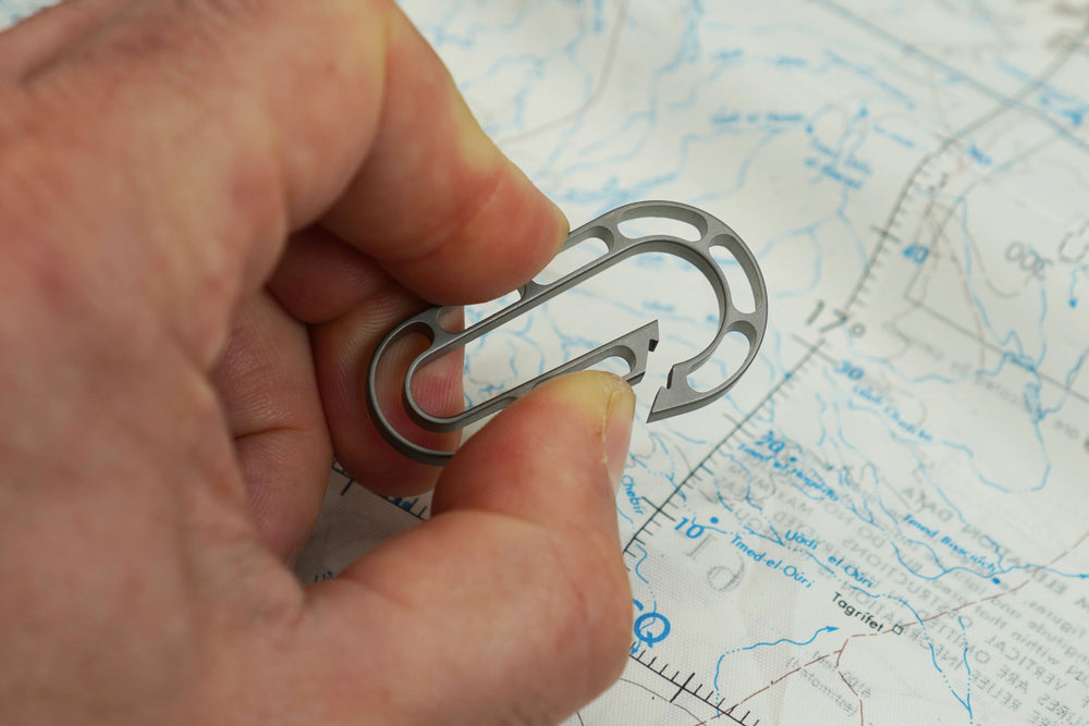 Titanium Skeleton EDM Carabiner Countycomm