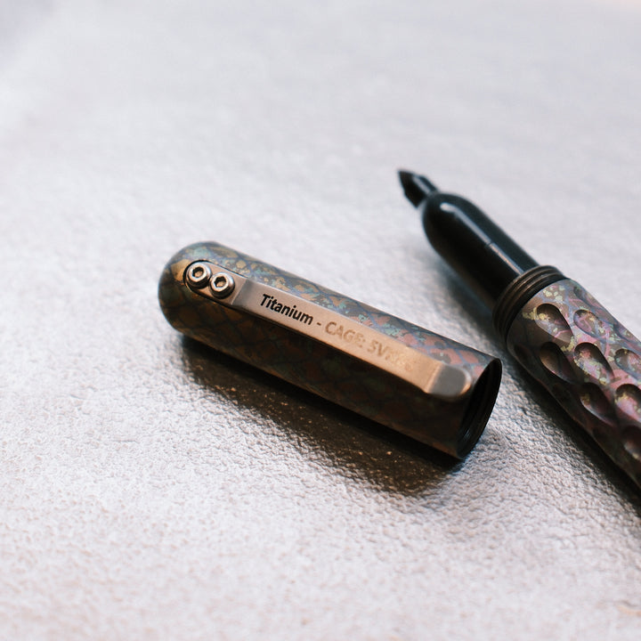 Signator Titanium Permanent Marker / Vault by Maratac® - Chaotic Aurora Pattern Countycomm