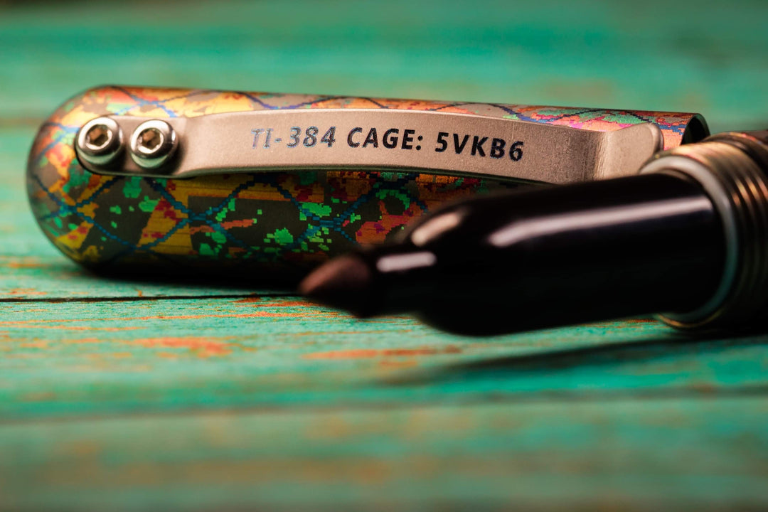 Signator Titanium Permanent Marker / Vault by Maratac® - Chaotic Aurora Pattern Countycomm